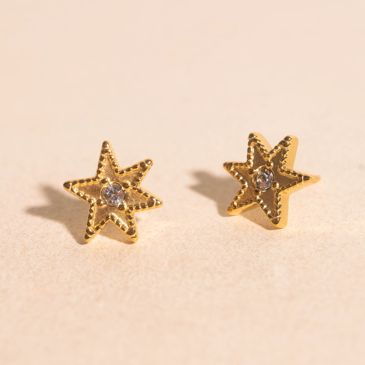 Crystal Star Stud Earrings