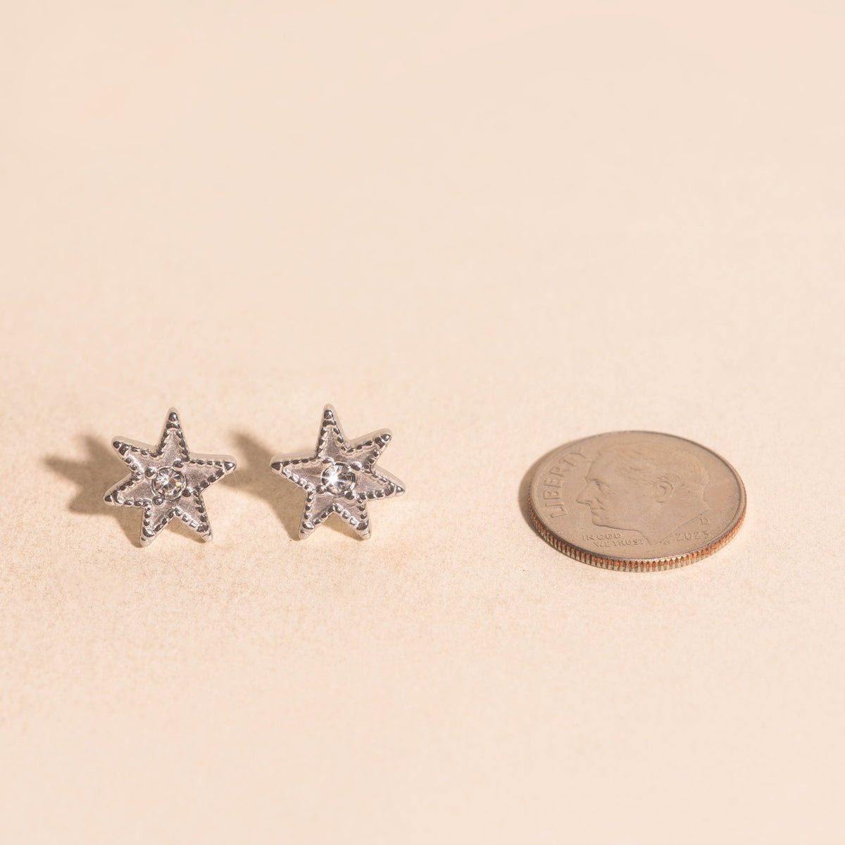 Crystal Star Stud Earrings