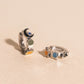 Space 3D Huggie Hoop Earrings