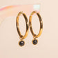 Moon Rock Huggie Hoop Charms