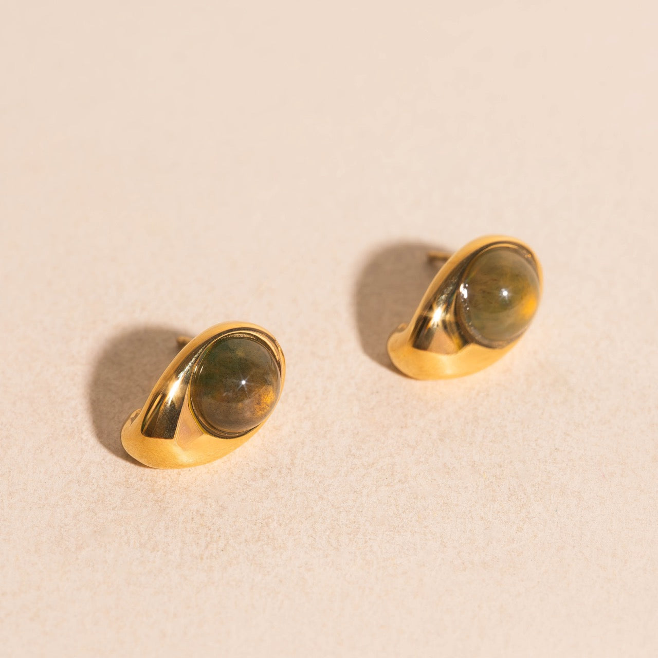 Earth Cosmic Curl Stud Earrings
