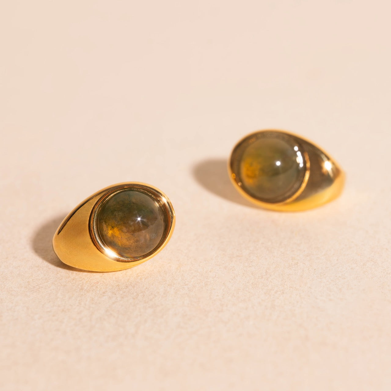 Earth Cosmic Curl Stud Earrings