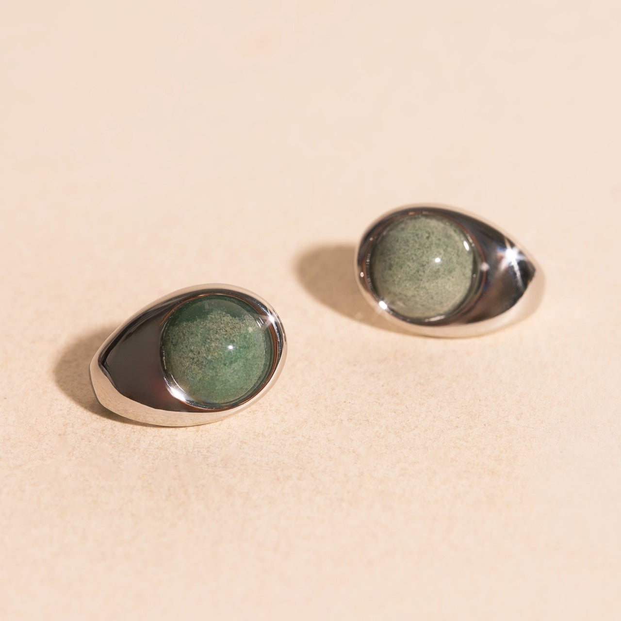Earth Cosmic Curl Stud Earrings
