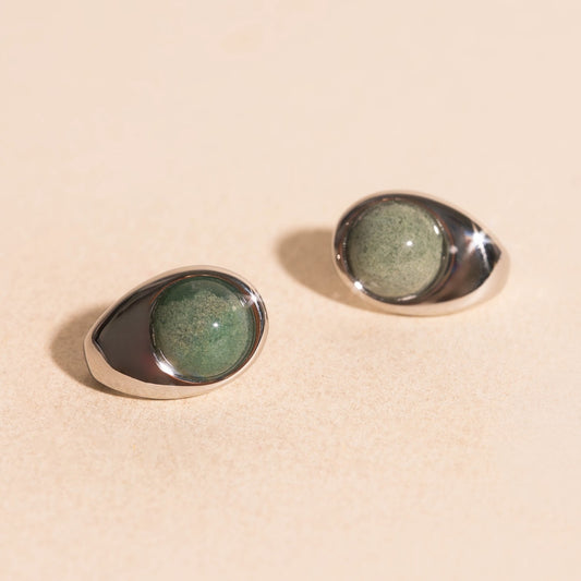 Earth Cosmic Curl Stud Earrings