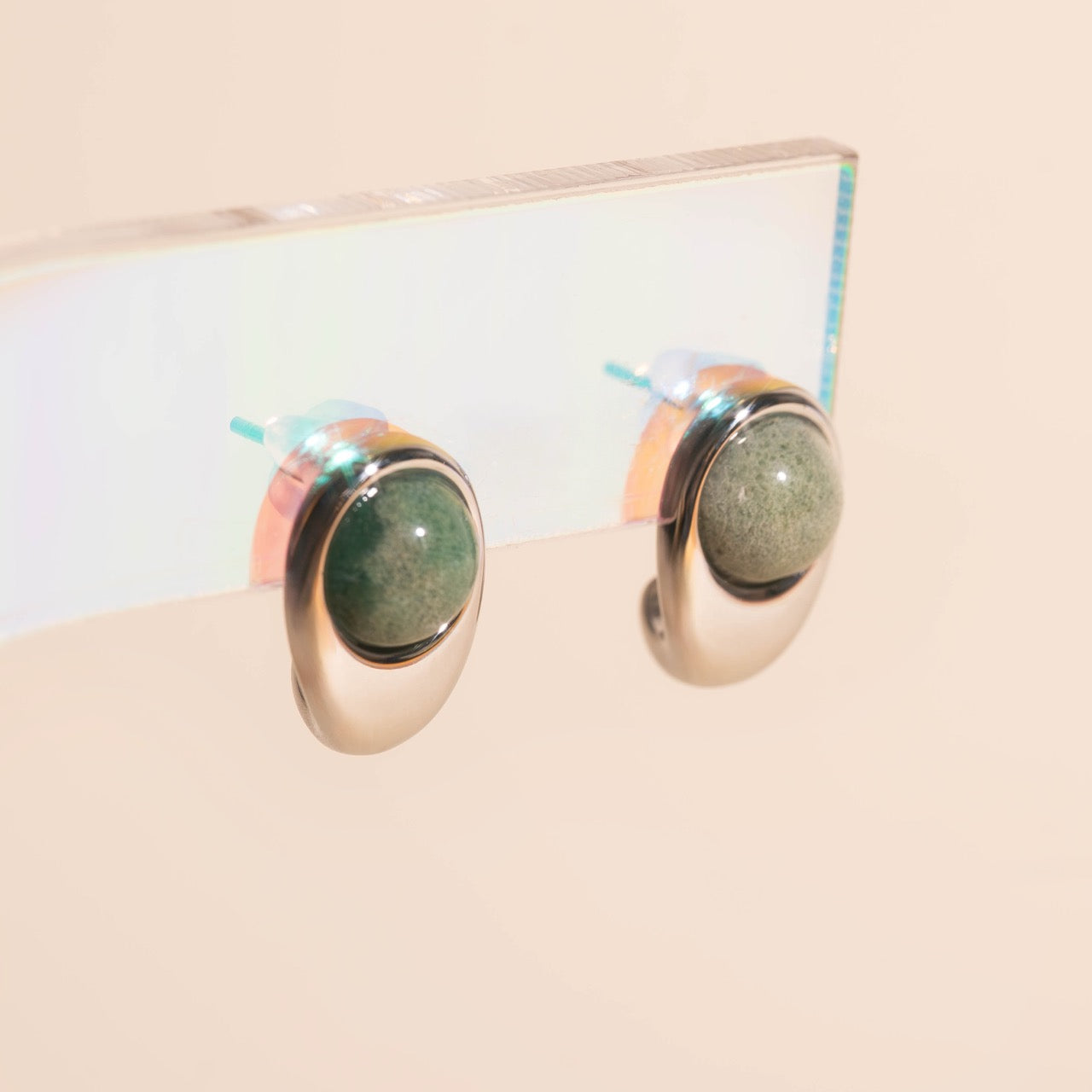 Earth Cosmic Curl Stud Earrings