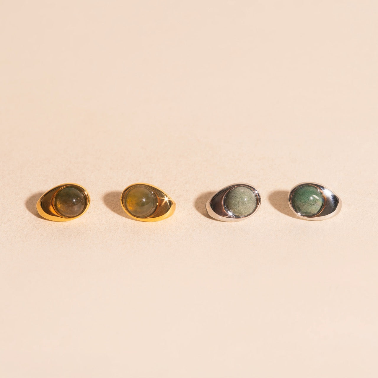 Earth Cosmic Curl Stud Earrings