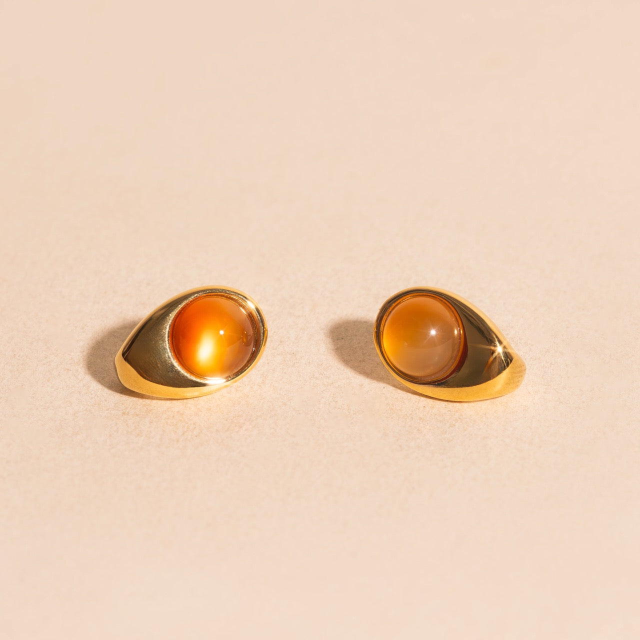 Mars Cosmic Curl Stud Earrings