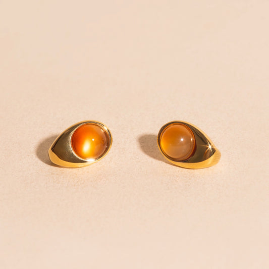 Mars Cosmic Curl Stud Earrings