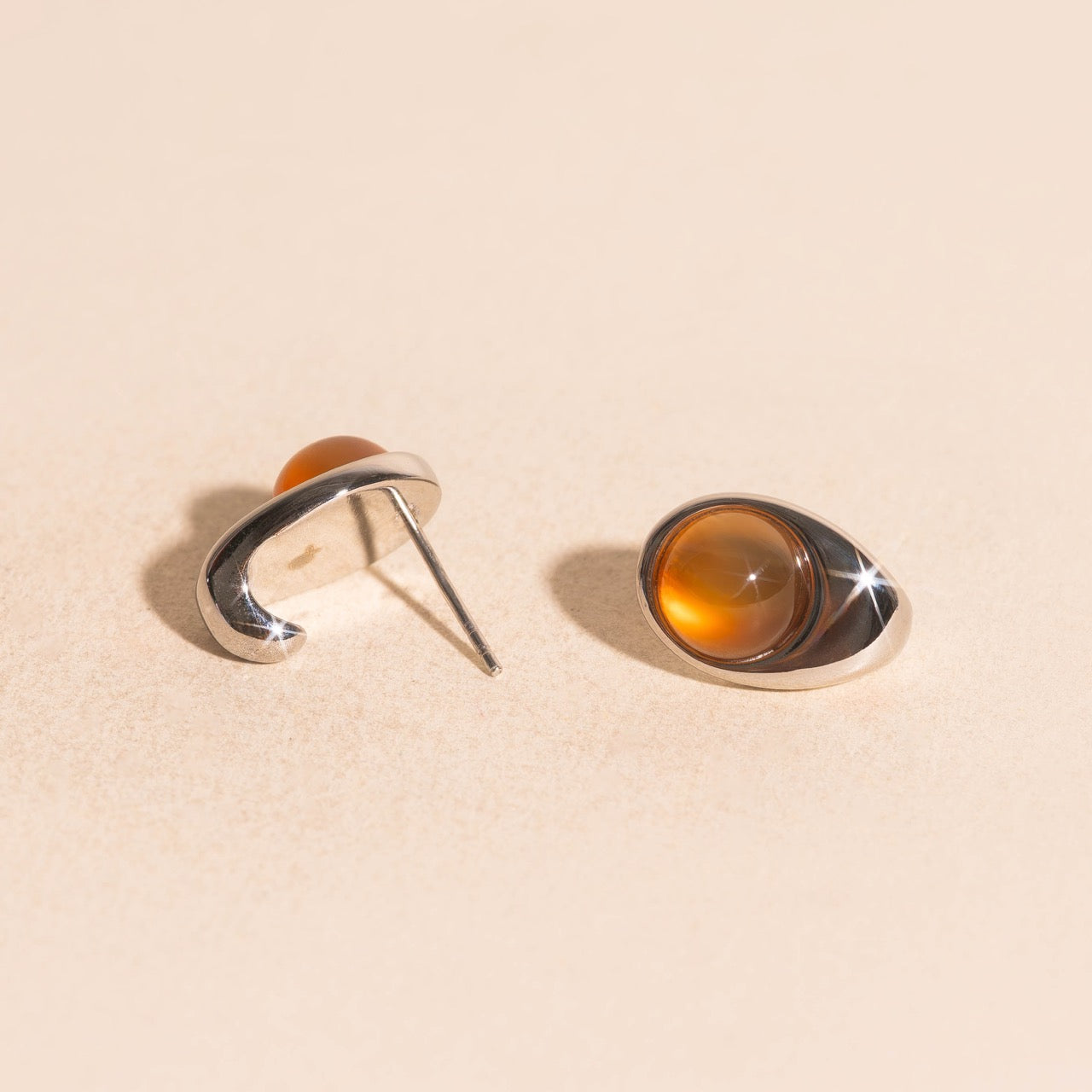 Mars Cosmic Curl Stud Earrings
