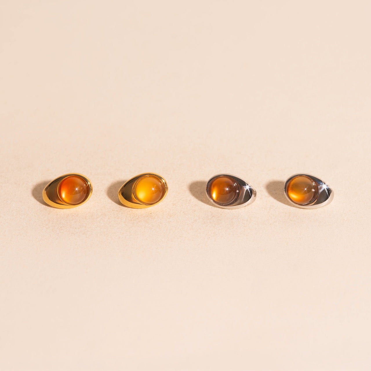Mars Cosmic Curl Stud Earrings