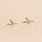 Crystal Bar Stud Earrings
