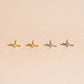 Crystal Bar Stud Earrings