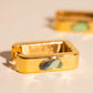 Black Mother of Pearl Huggie Hoop Earrings