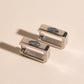 Black Mother of Pearl Huggie Hoop Earrings