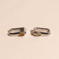 Planetary Rectangle Huggie Hoop Earrings