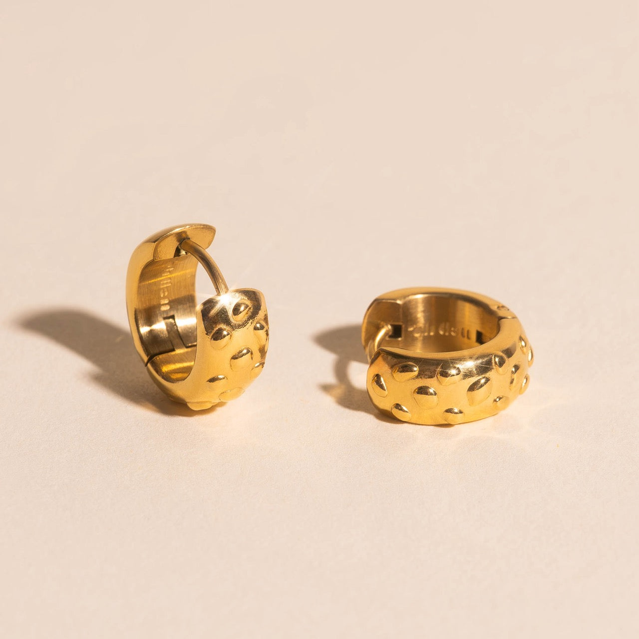 Meteorite Super Chunky Huggie Hoop Earrings