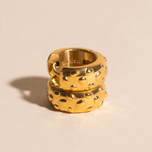 Meteorite Super Chunky Huggie Hoop Earrings