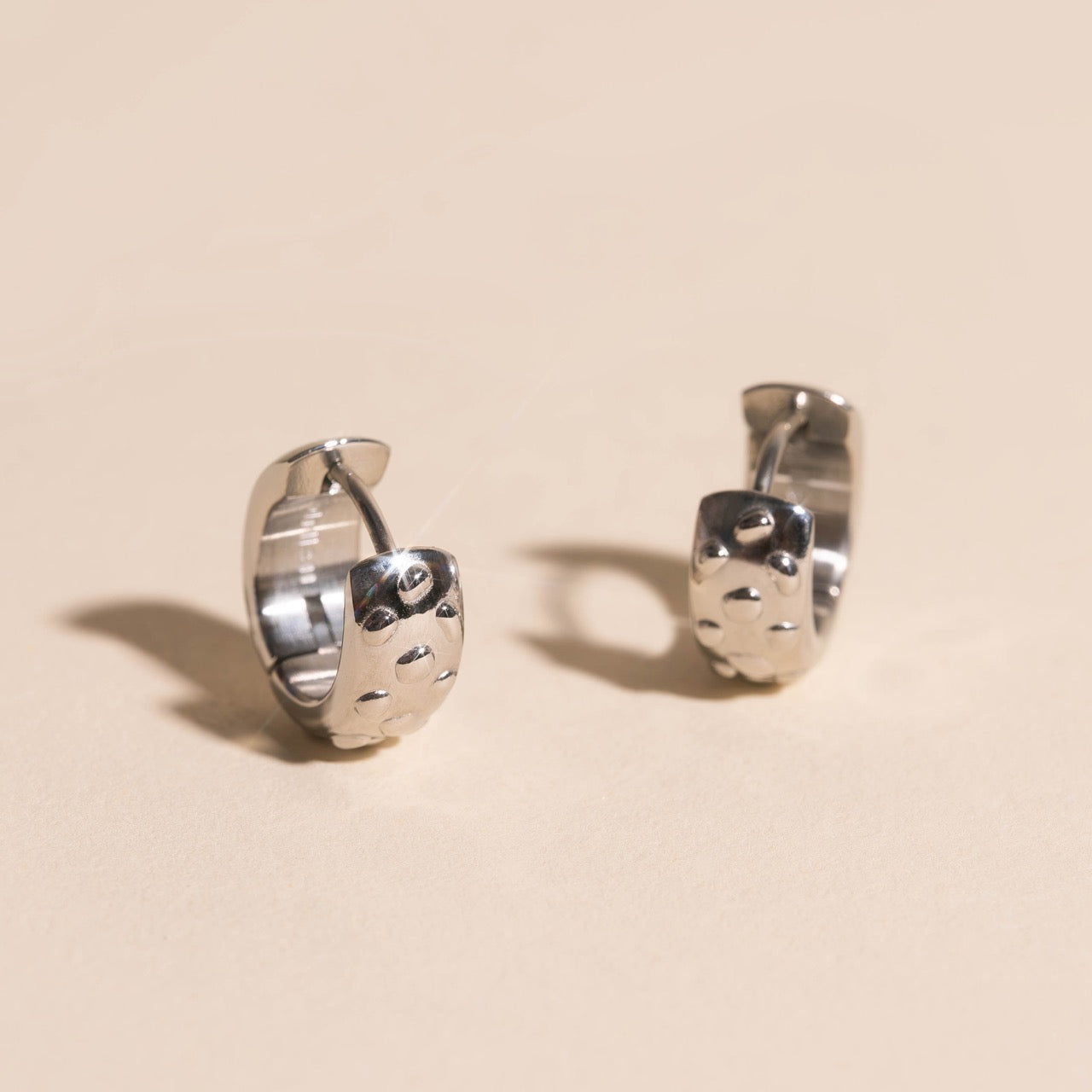 Meteorite Super Chunky Huggie Hoop Earrings