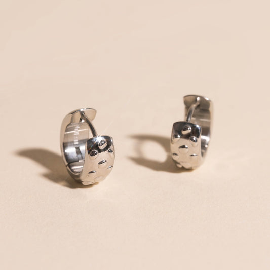Meteorite Super Chunky Huggie Hoop Earrings