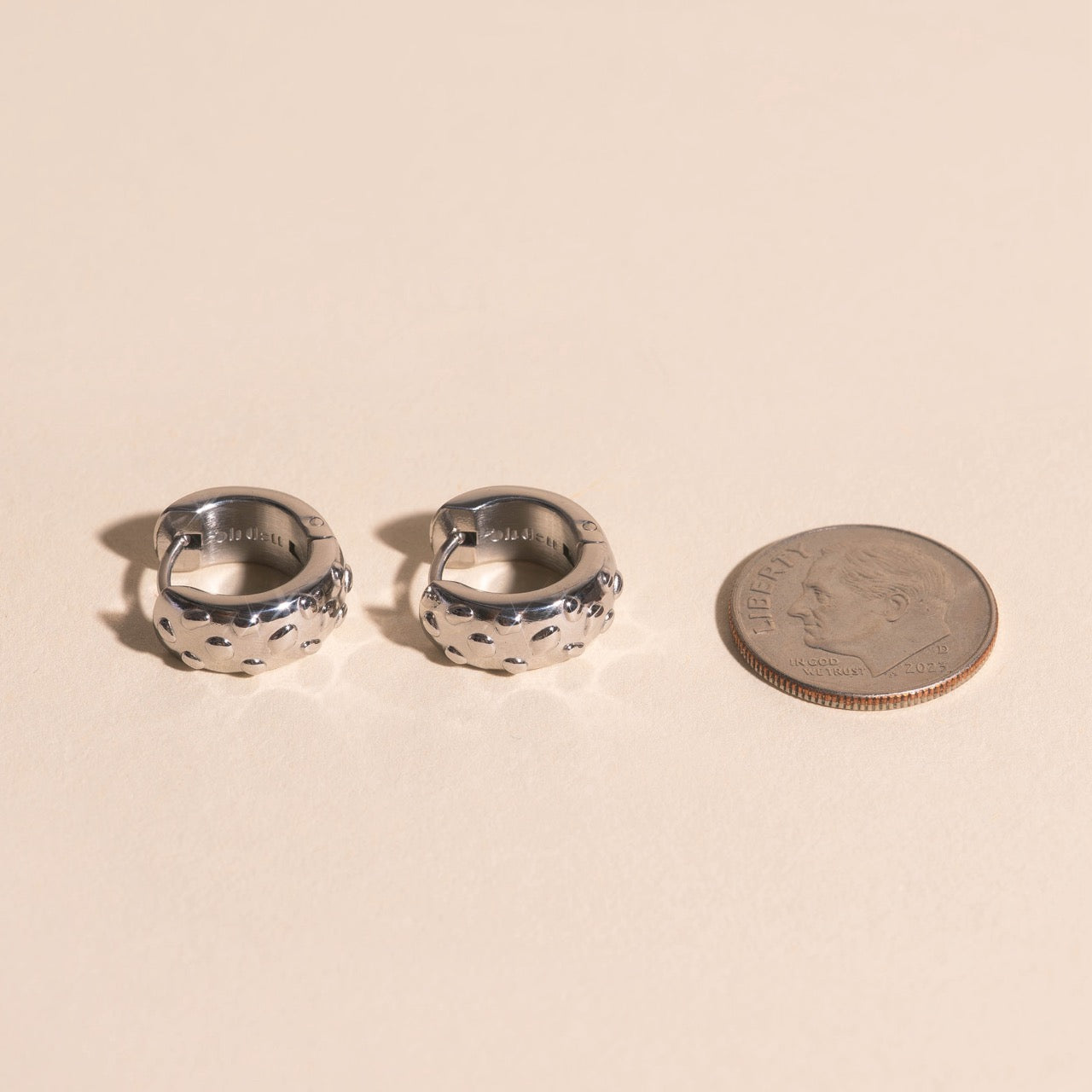 Meteorite Super Chunky Huggie Hoop Earrings