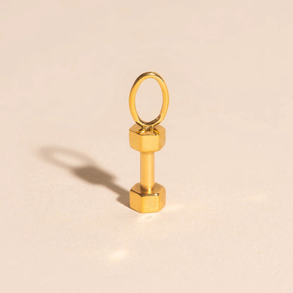 Dumbbell Necklace Charm