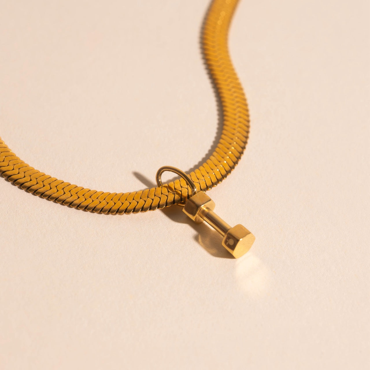 Dumbbell Necklace Charm
