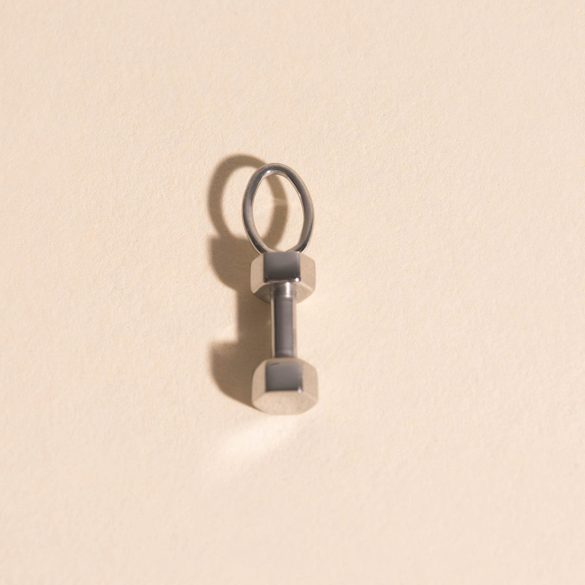 Dumbbell Necklace Charm