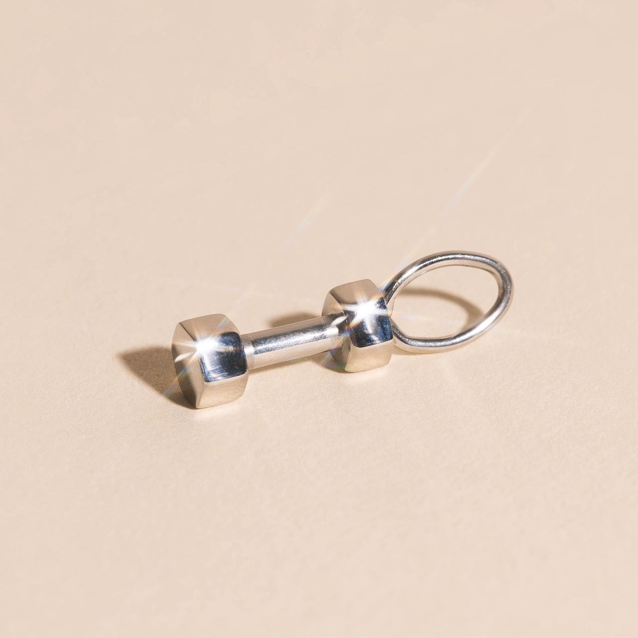 Dumbbell Necklace Charm