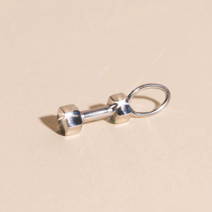 Dumbbell Necklace Charm