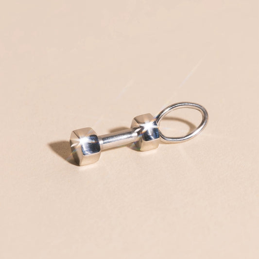 Dumbbell Necklace Charm