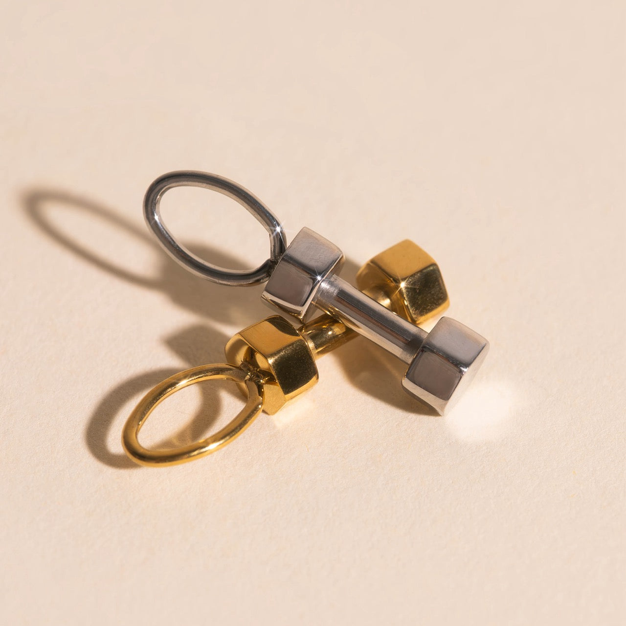 Dumbbell Necklace Charm