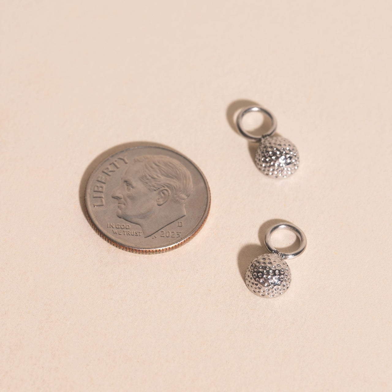 Golf Ball Huggie Hoop Charms