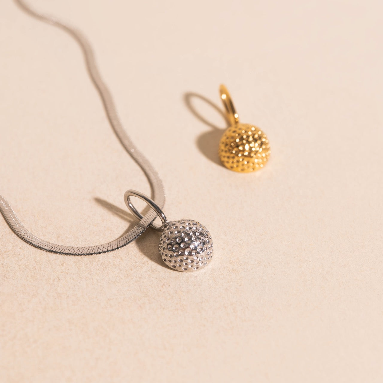 Golf Ball Necklace Charm