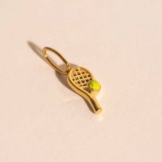 Tennis Racket Necklace Charm