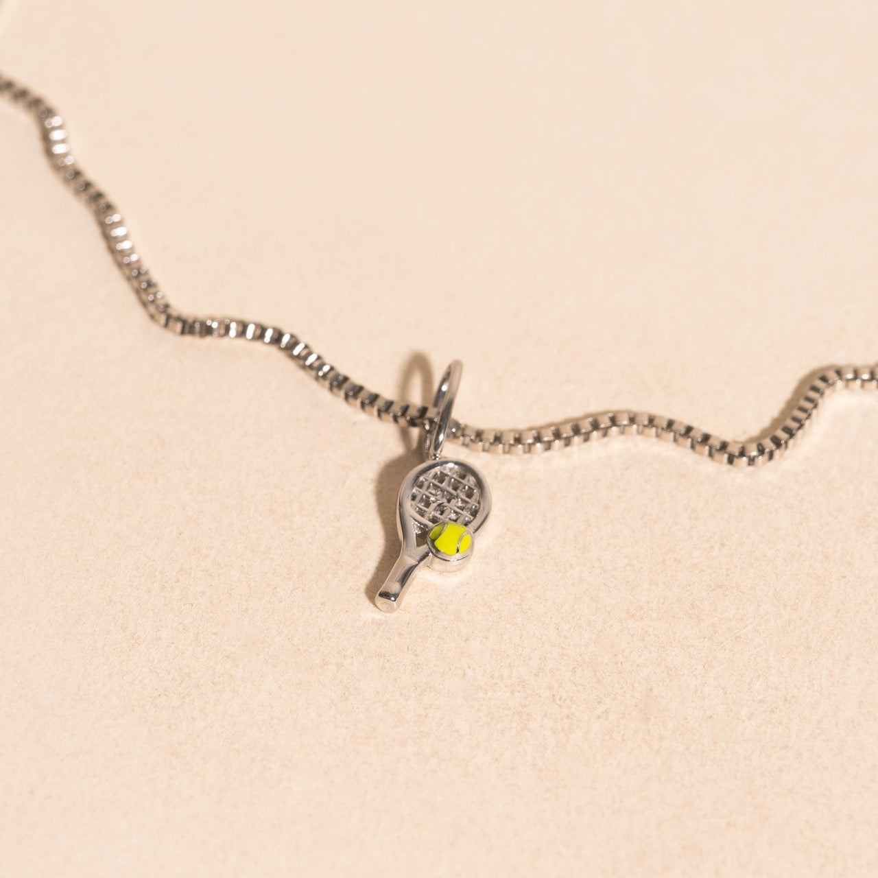 Tennis Racket Necklace Charm
