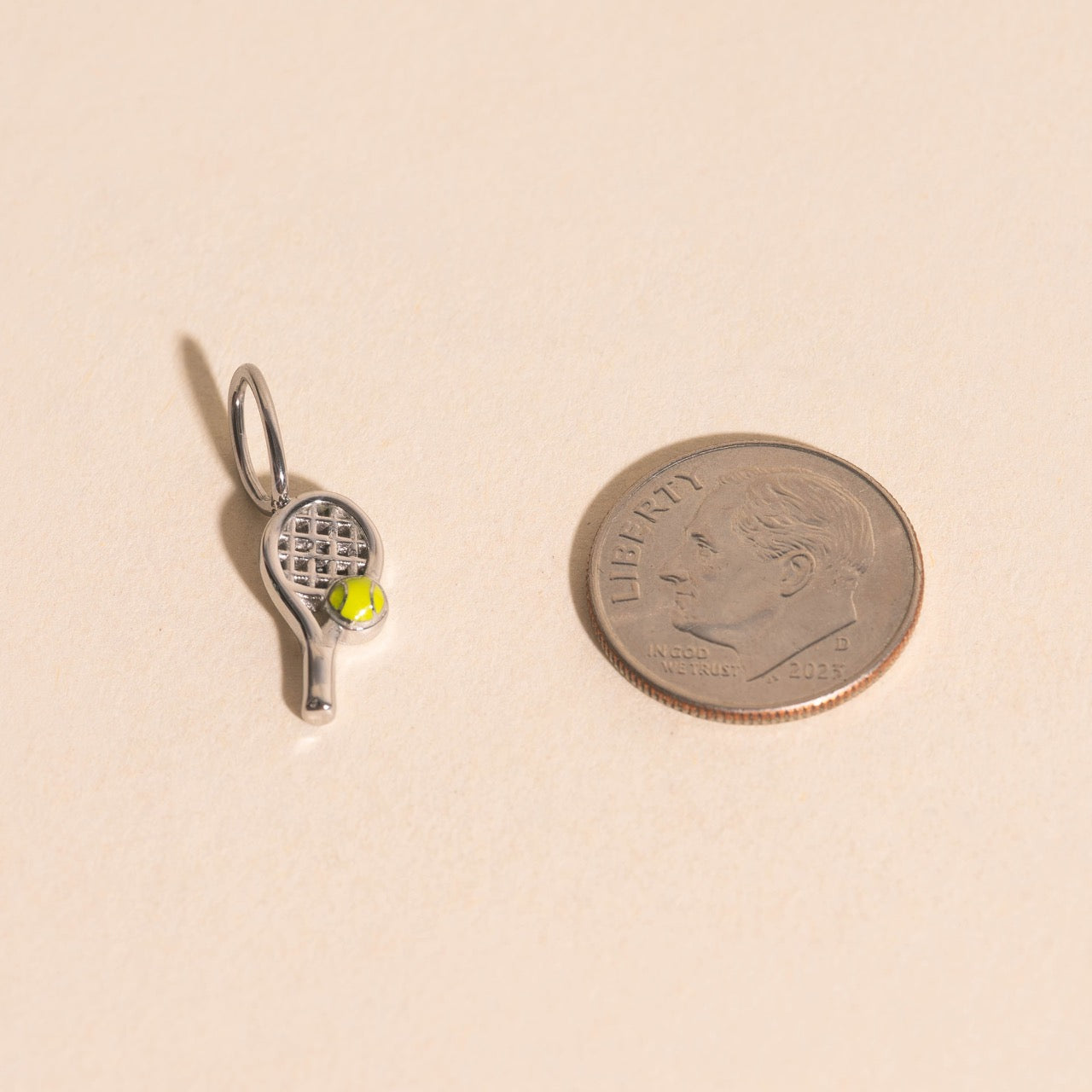 Tennis Racket Necklace Charm