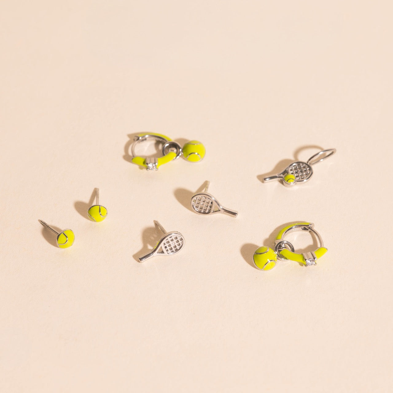 Tennis Ball Stud Earrings