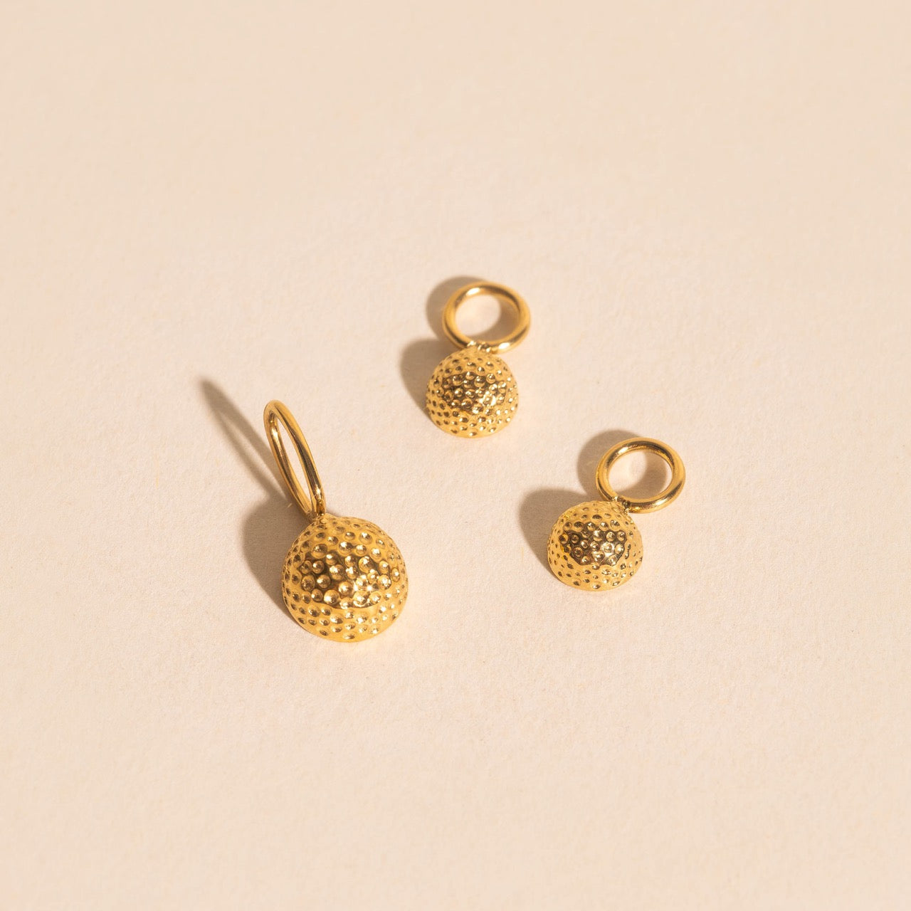 Golf Ball Huggie Hoop Charms
