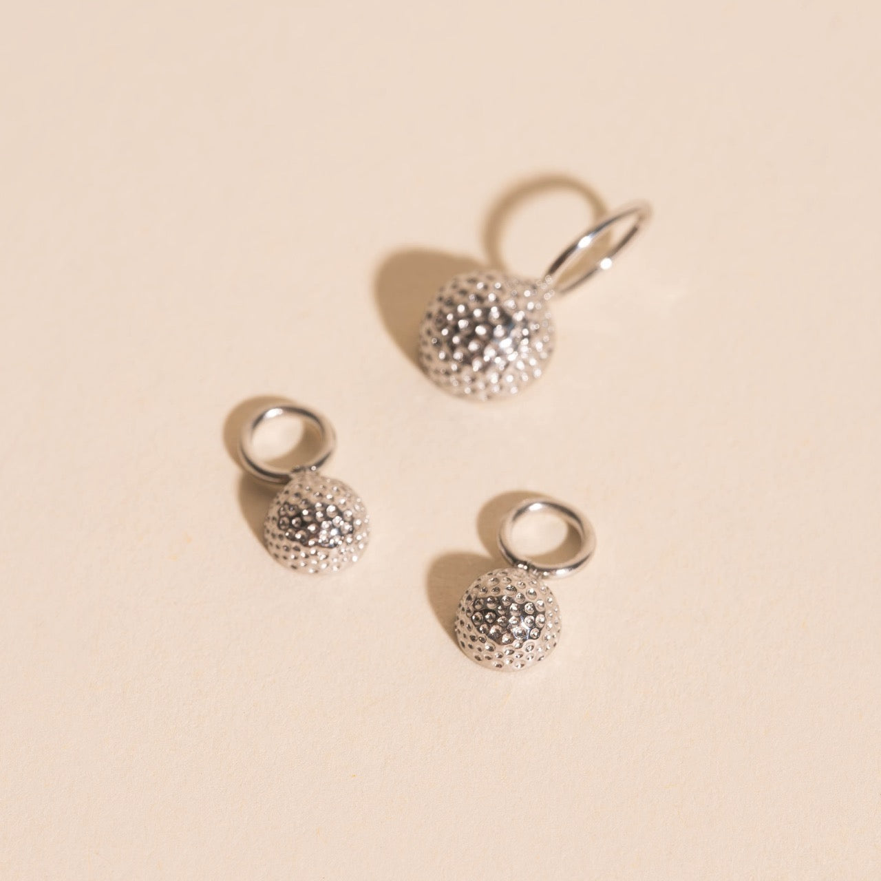 Golf Ball Huggie Hoop Charms