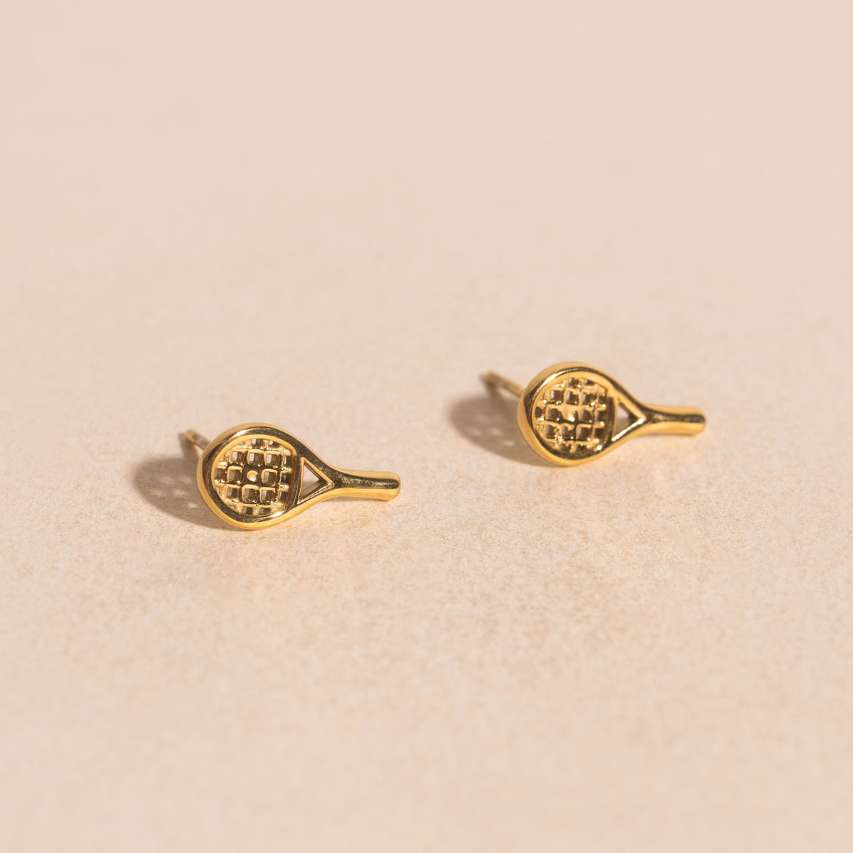 Tennis Racket Stud Earrings