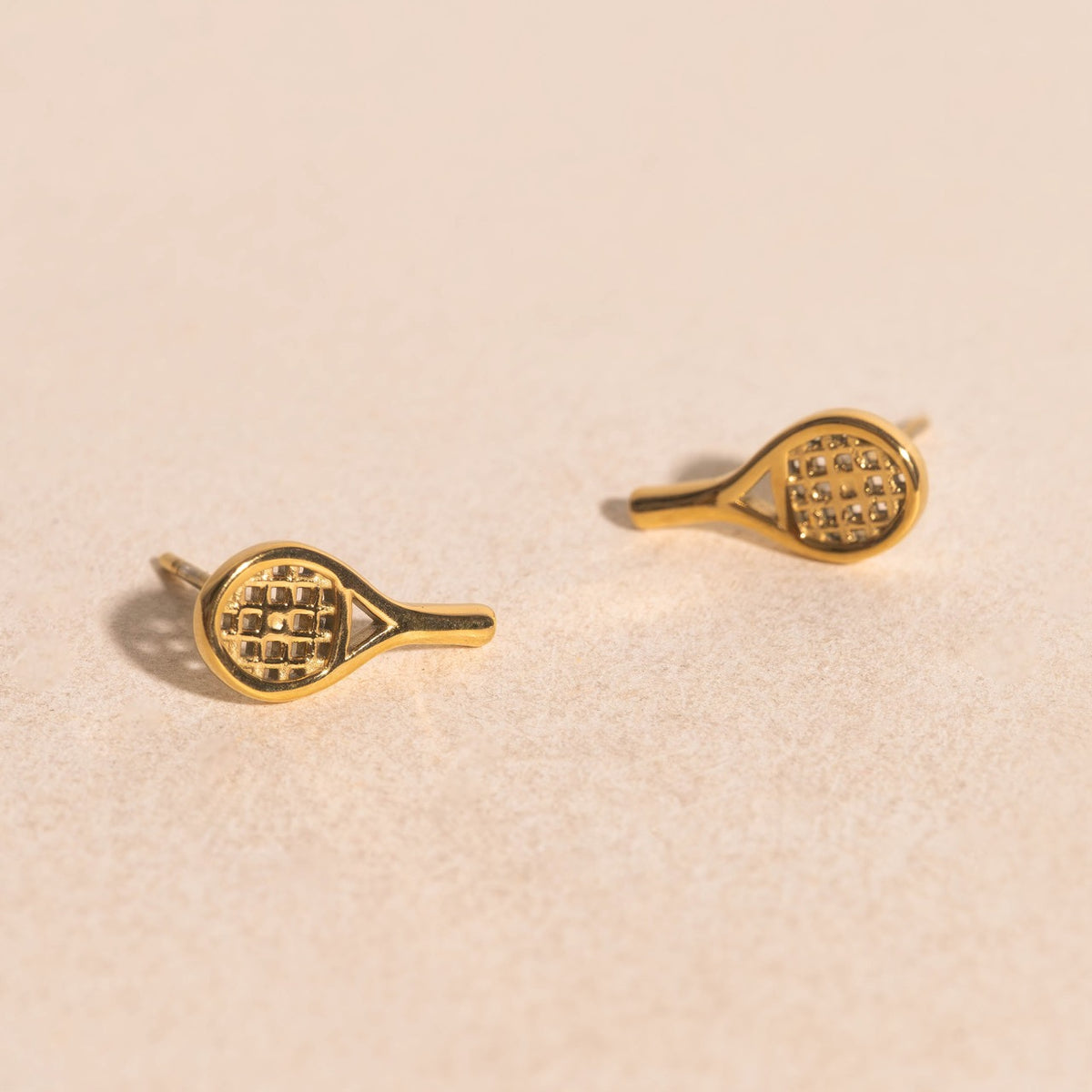 Tennis Racket Stud Earrings