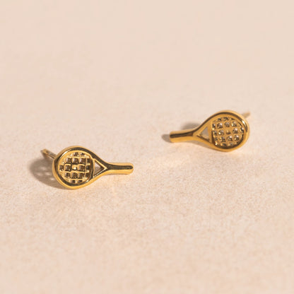 Tennis Racket Stud Earrings