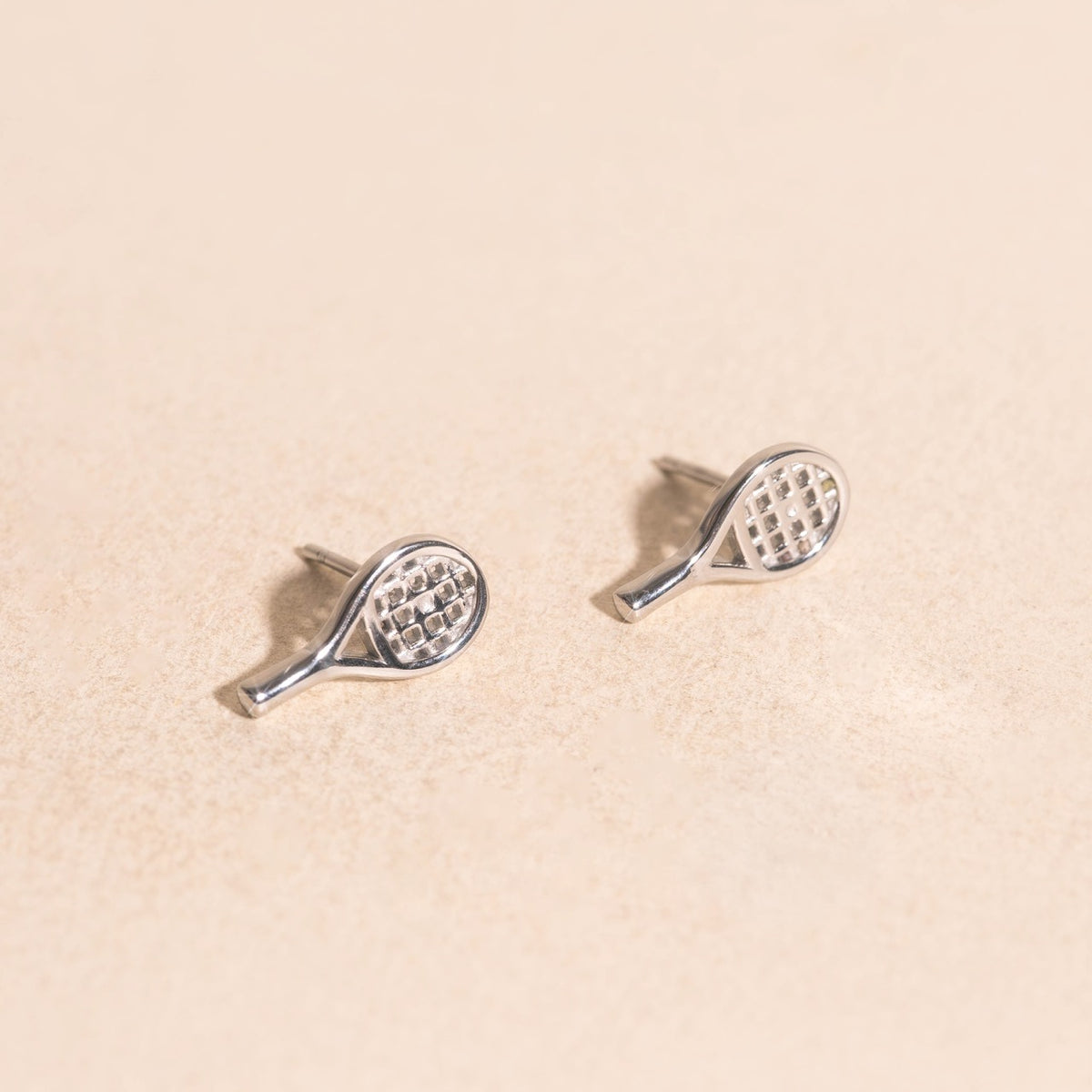 Tennis Racket Stud Earrings
