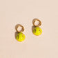 Tennis Ball Huggie Hoop Charms