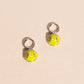 Tennis Ball Huggie Hoop Charms
