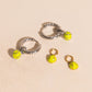 Tennis Ball Huggie Hoop Charms
