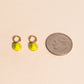 Tennis Ball Huggie Hoop Charms