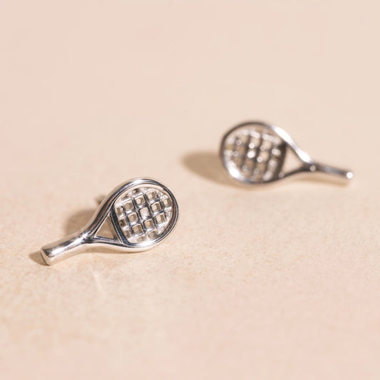 Tennis Racket Stud Earrings