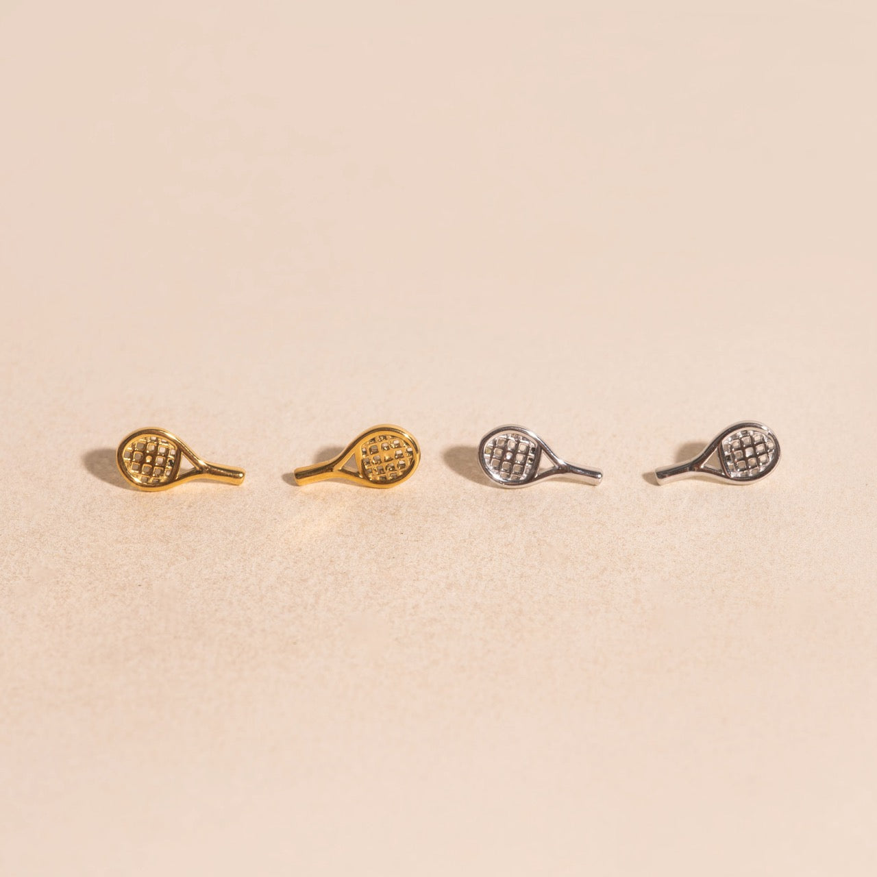 Tennis Racket Stud Earrings