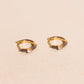 Color Pop Crystal Huggie Hoop Earrings
